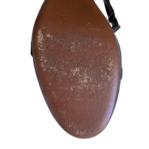 Gucci Wedge Sandals | Interlocking G Logo | Preloved Designer Shoes Sz 10.5 - Picture 14 of 16